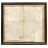 A 14th century legal document on parchment