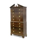 A 19th century mahogany Tallboy chest of drawers