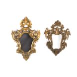 A pair of 20th century Louis XV style cornucopia mirrors