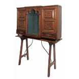 Late 18th century melis pine apothecary cabinet, North Catalonia or south France