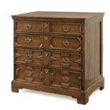 An 18th century English George IV oak chest of drawers