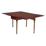 A 19th century extending mahogany dining table