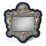 An 18th century Spanish Baroque silver mirror
