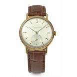 International Watch Company. 18 k. yellow gold gentlemen wrist watch circa 1950