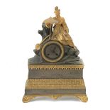 A 19th century French gilt bronze mantel clock