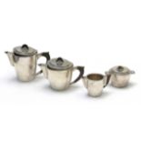 An Art-Déco silver coffee set circa 1940