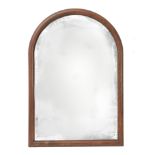 An Art-Decó walnut mirror circa 1930