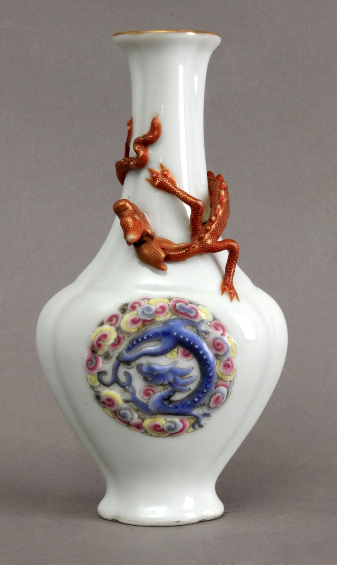 An 18th-19th centuries Chineseporcelain vase from the Qing period