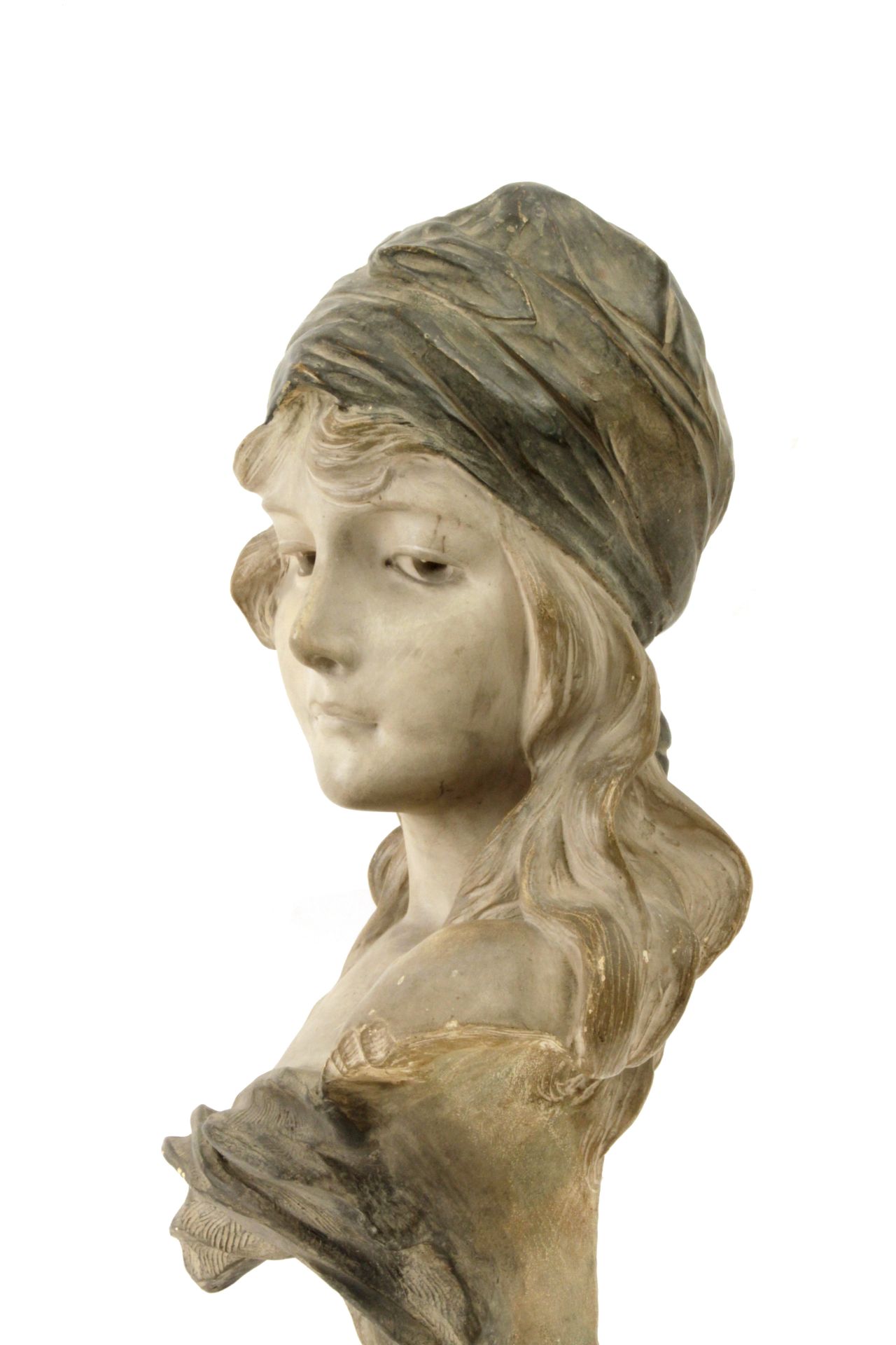 A 20th century German plaster female bust - Image 3 of 6