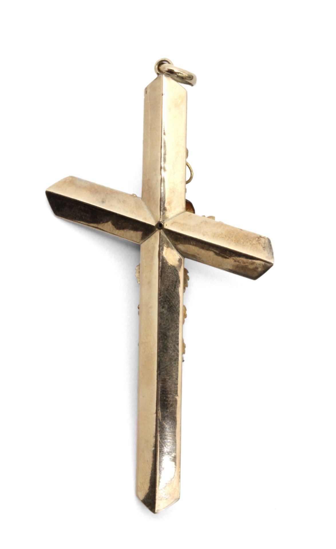 A late 19th century Alphonsine pendant cross with an 18 k. yellow gold setting - Image 2 of 2