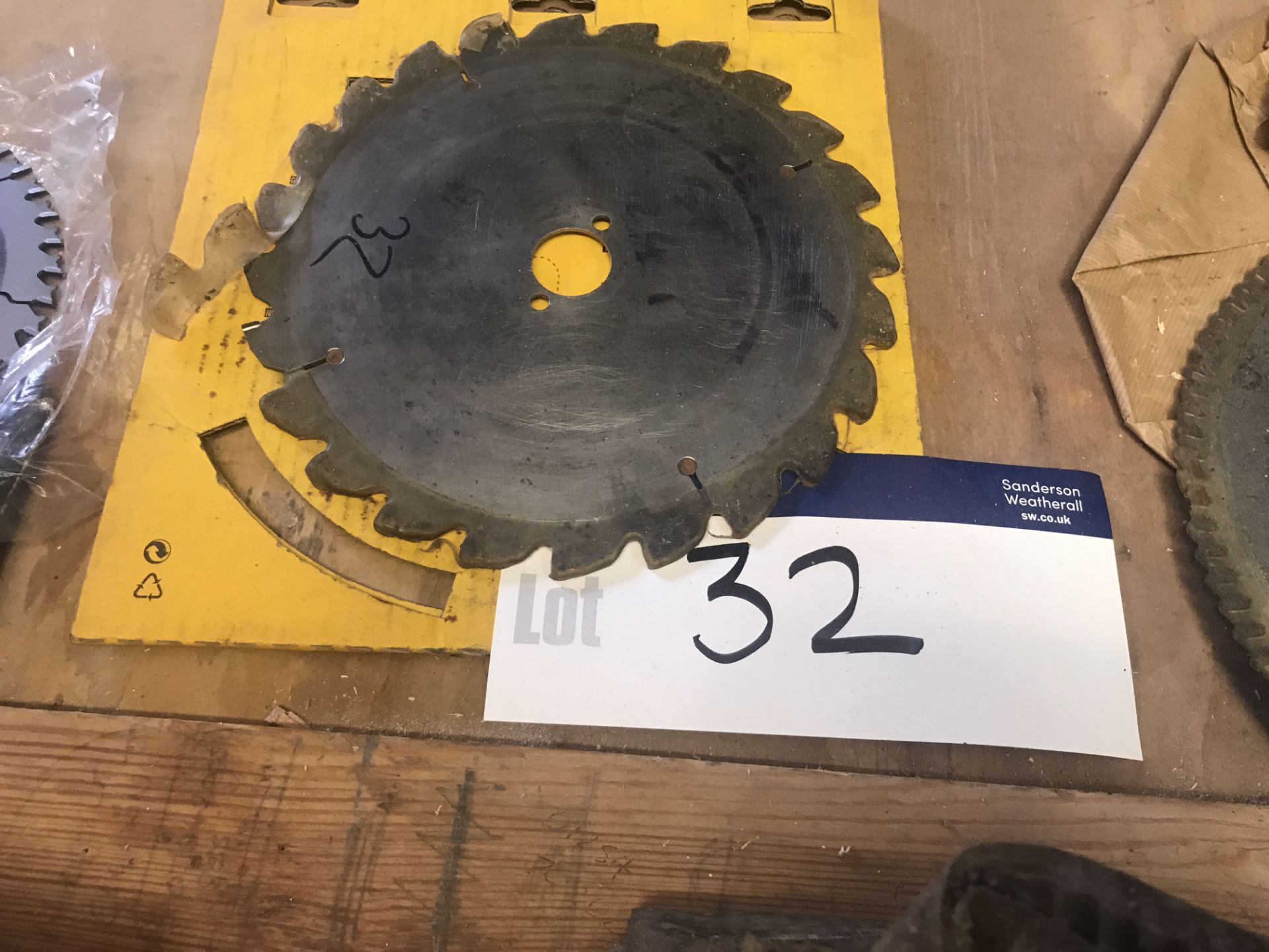 Carbon Tip Saw Blade, approx. 245mm dia. x approx. 30mm spindle board (note zero vat on hammer