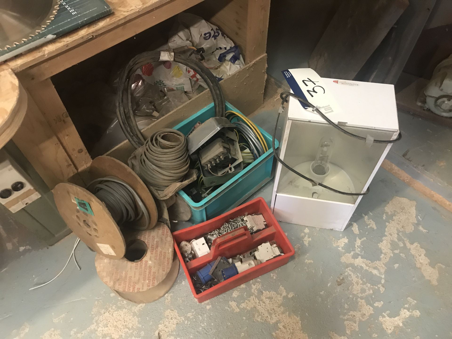 Assorted Cable and Electrical Equipment, as set out (note zero vat on hammer price, however vat will