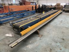 Plastic Slat Conveyor, 500mm wide on plastic slat x 10.5m long