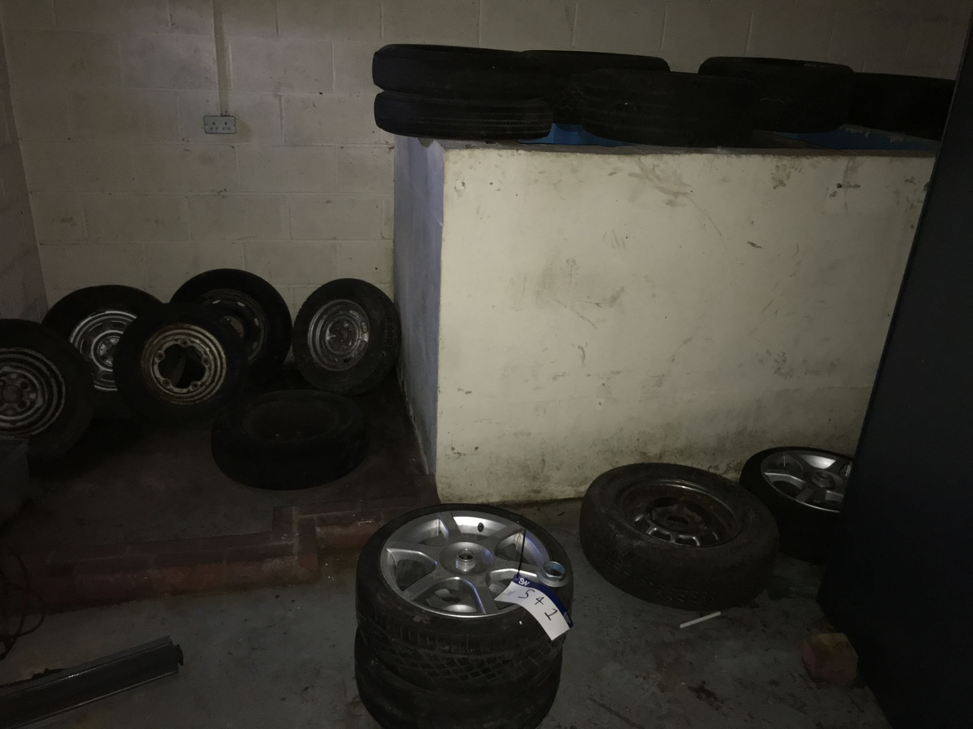 Assorted Car Tyres, as set out in corner of room - Image 2 of 2