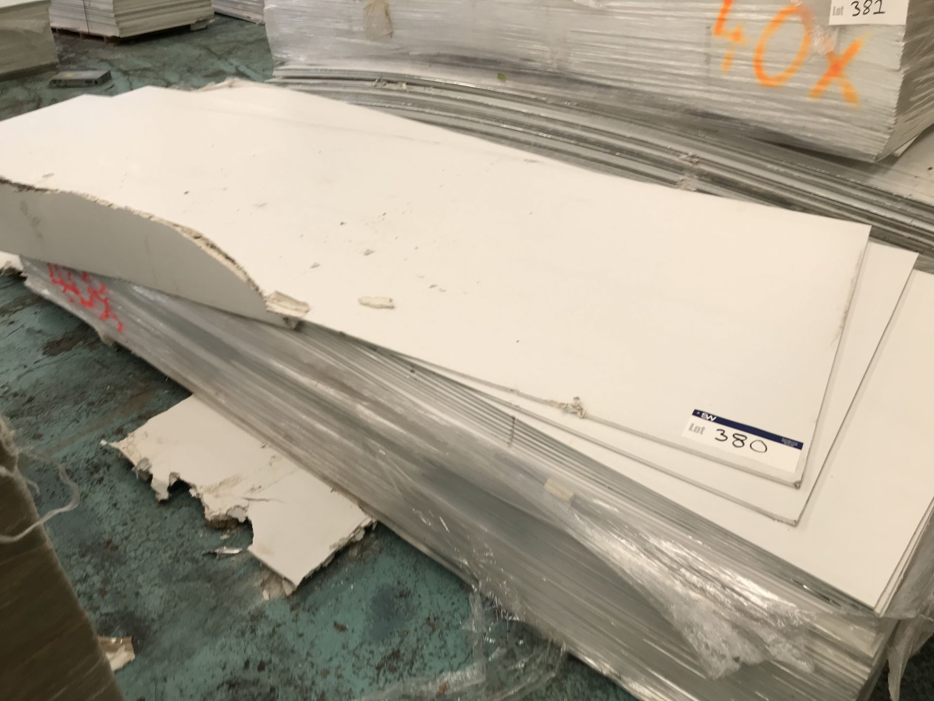 Plaster Boards, in one stack