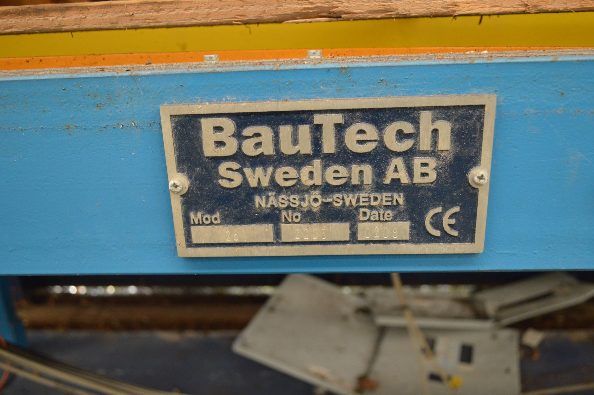 BauTech 25 Powered Roller Conveyor, serial no. 2205, year of manufacture 2008, approx. 1.33m wide on - Image 2 of 2