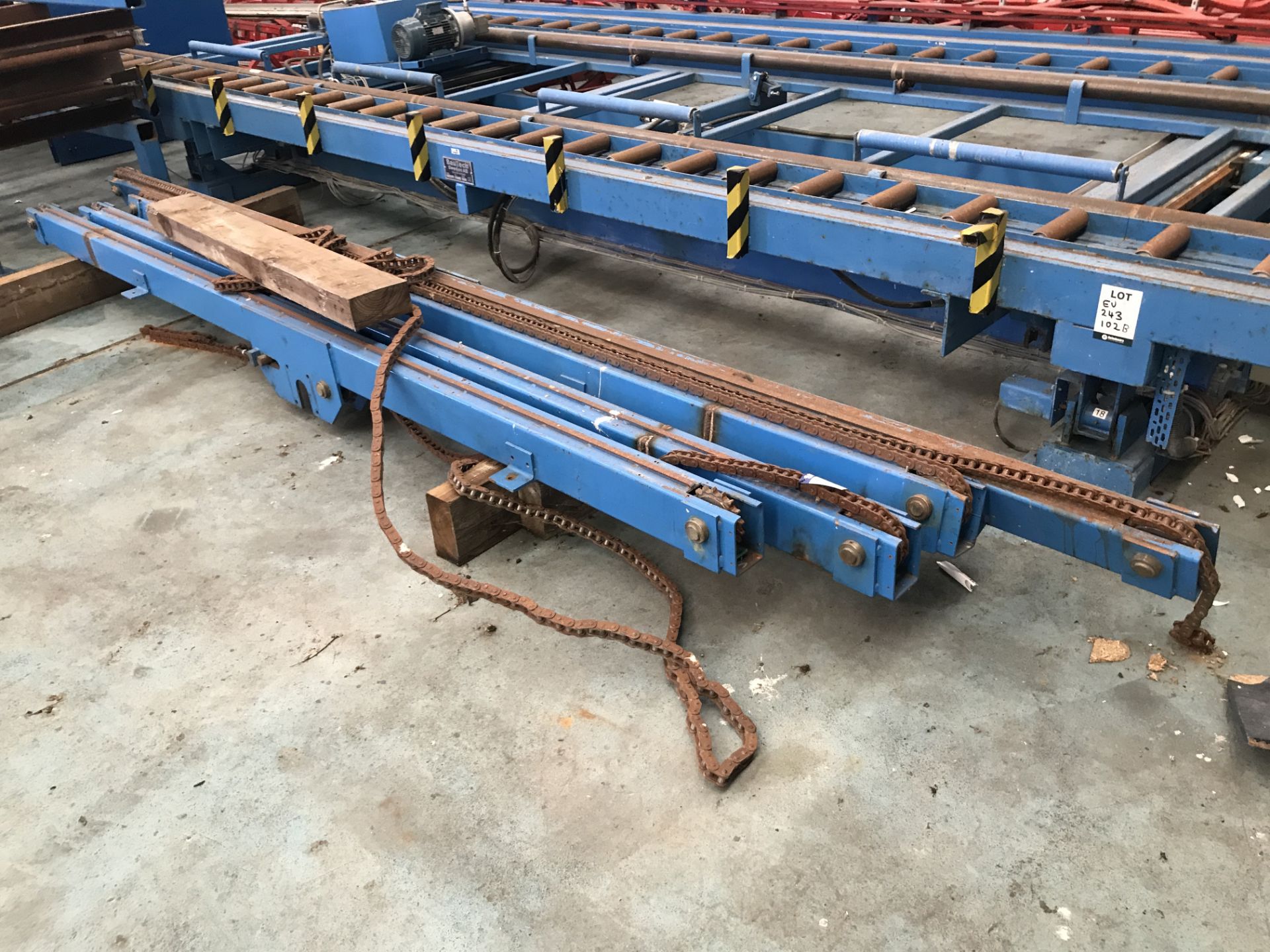 Chain Conveyor Frames & Equipment, as set out on floor