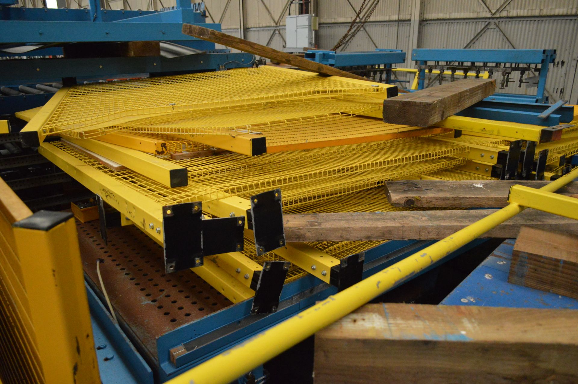 Steel Bench, with safety fencing to top - Image 2 of 2