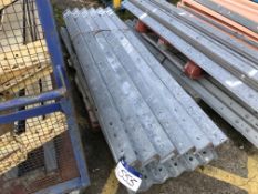Quantity of Galvanised Steel Angle, approx. 2.7m long, as set out on pallet