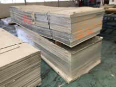 Foil Lined Plaster Boards, in one stack