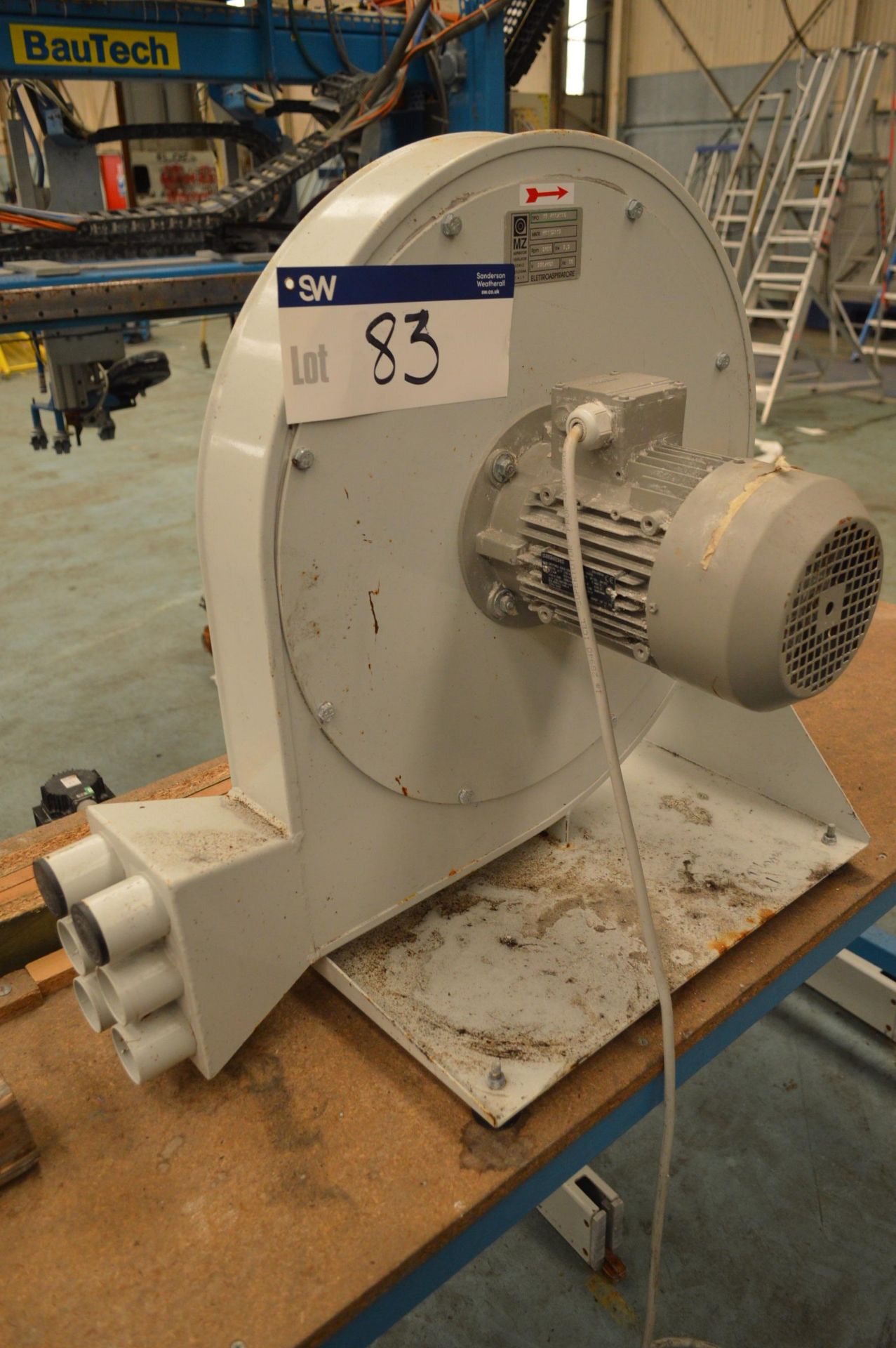 MZ VP 450/500 Aspirator Fan, serial no. HO112512