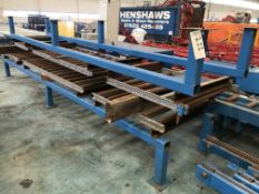 Two Roller Conveyors, approx. 1.1m wide on rollers x 5.6m long