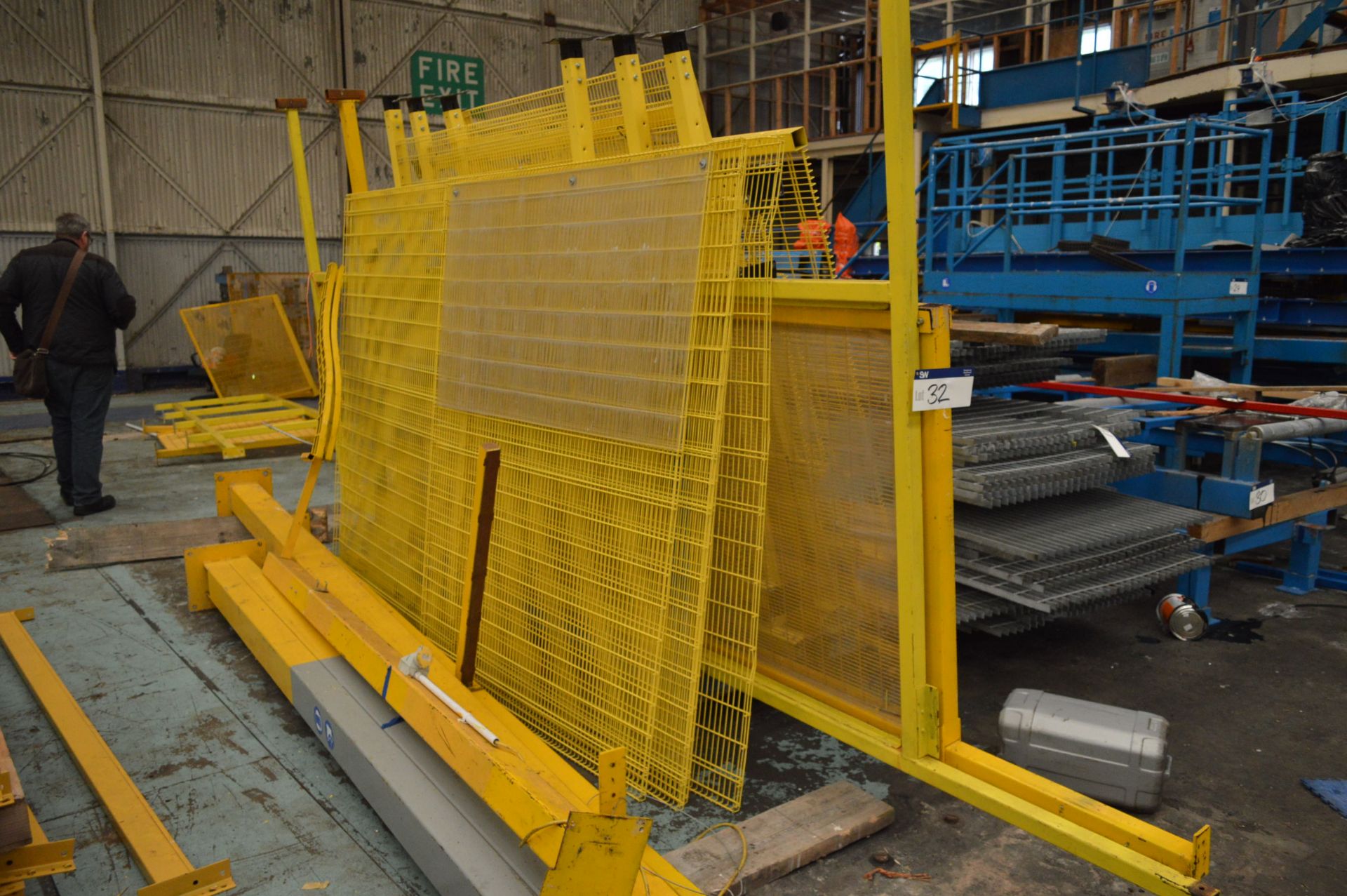 Safety Fencing & Steel Supports, in one area