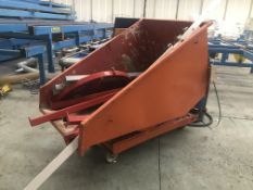 Mobile Fork Lift Truck Tip Skip, with contents