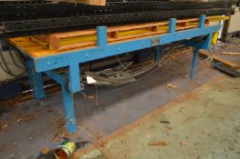 BauTech 25 Powered Roller Conveyor, serial no. 2205, year of manufacture 2008, approx. 1.33m wide on