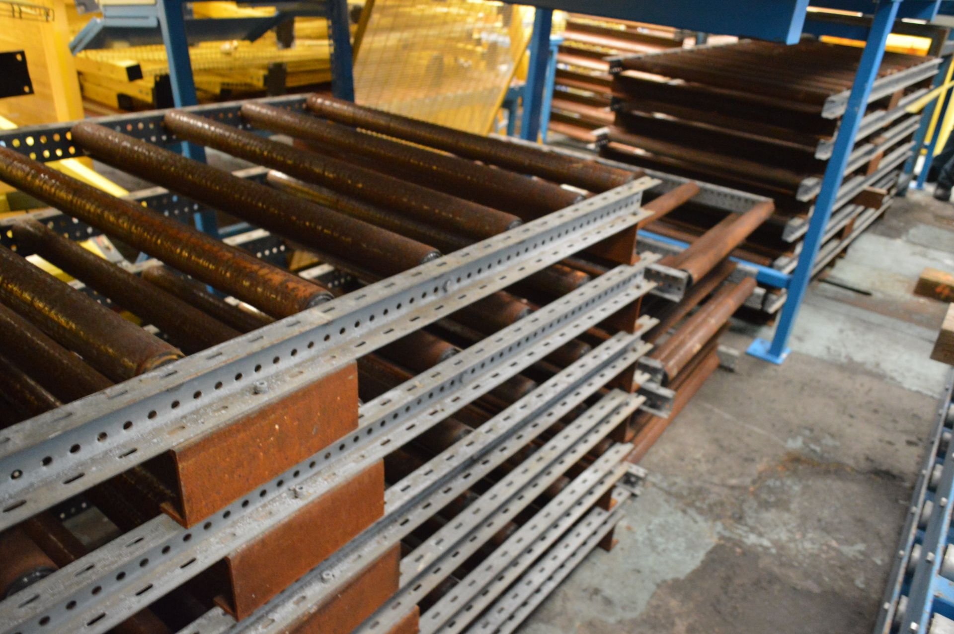 24 Galvanised Steel Framed Roller Conveyors, 950mm wide on rollers, up to 2.5m long - Bild 2 aus 2