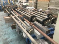 Ten Assorted Gear Shafts, up to approx. 5.8m long