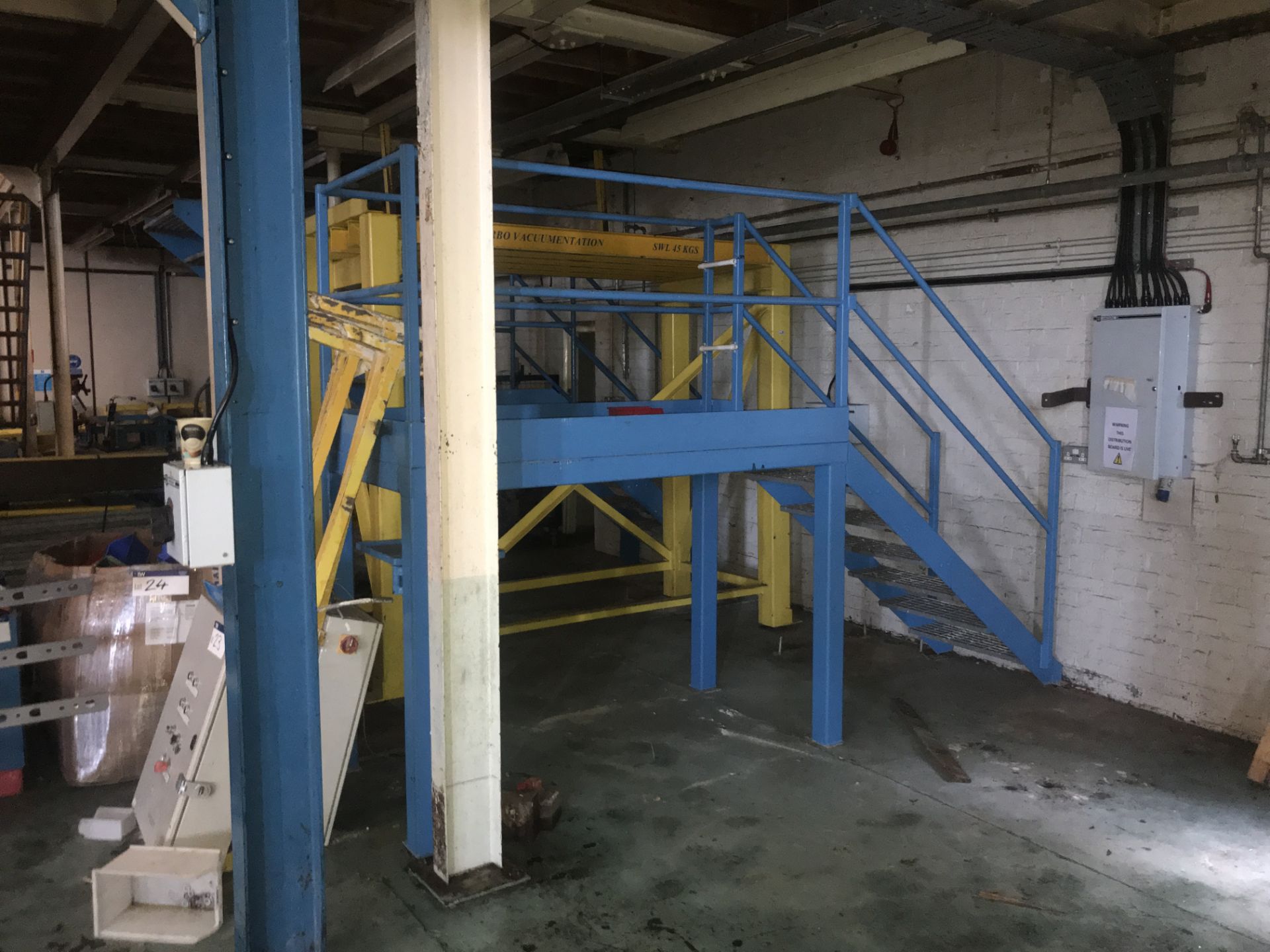 Fabricated Steel Access Platform, 2m x 1m x 1.35m high, with access staircase - Image 2 of 2