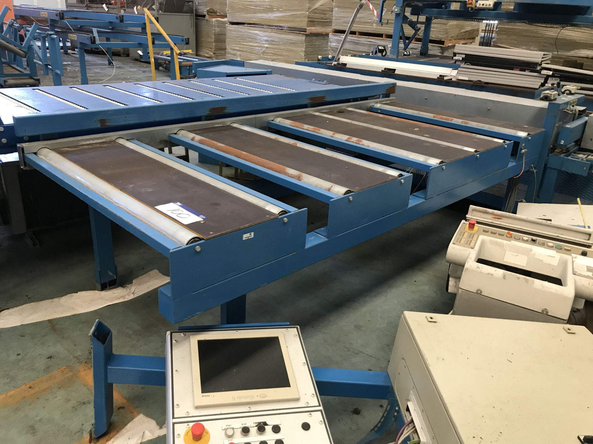 Powered Roller Conveyor Unit, approx. 1.33m wide on rollers x approx. 3.2m long overall