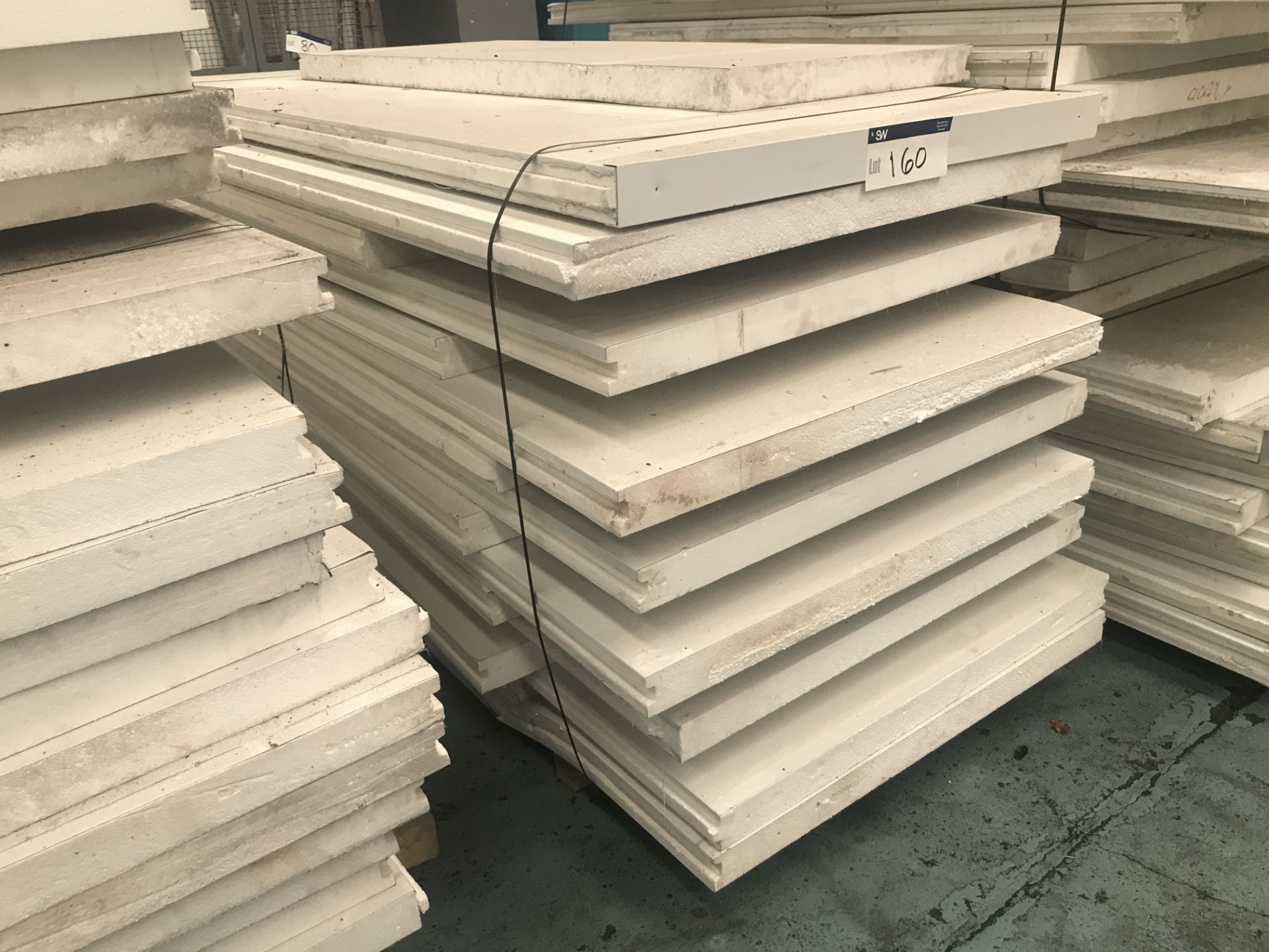 Assorted Insulated Board, up to 2.6m long, as set out in stack