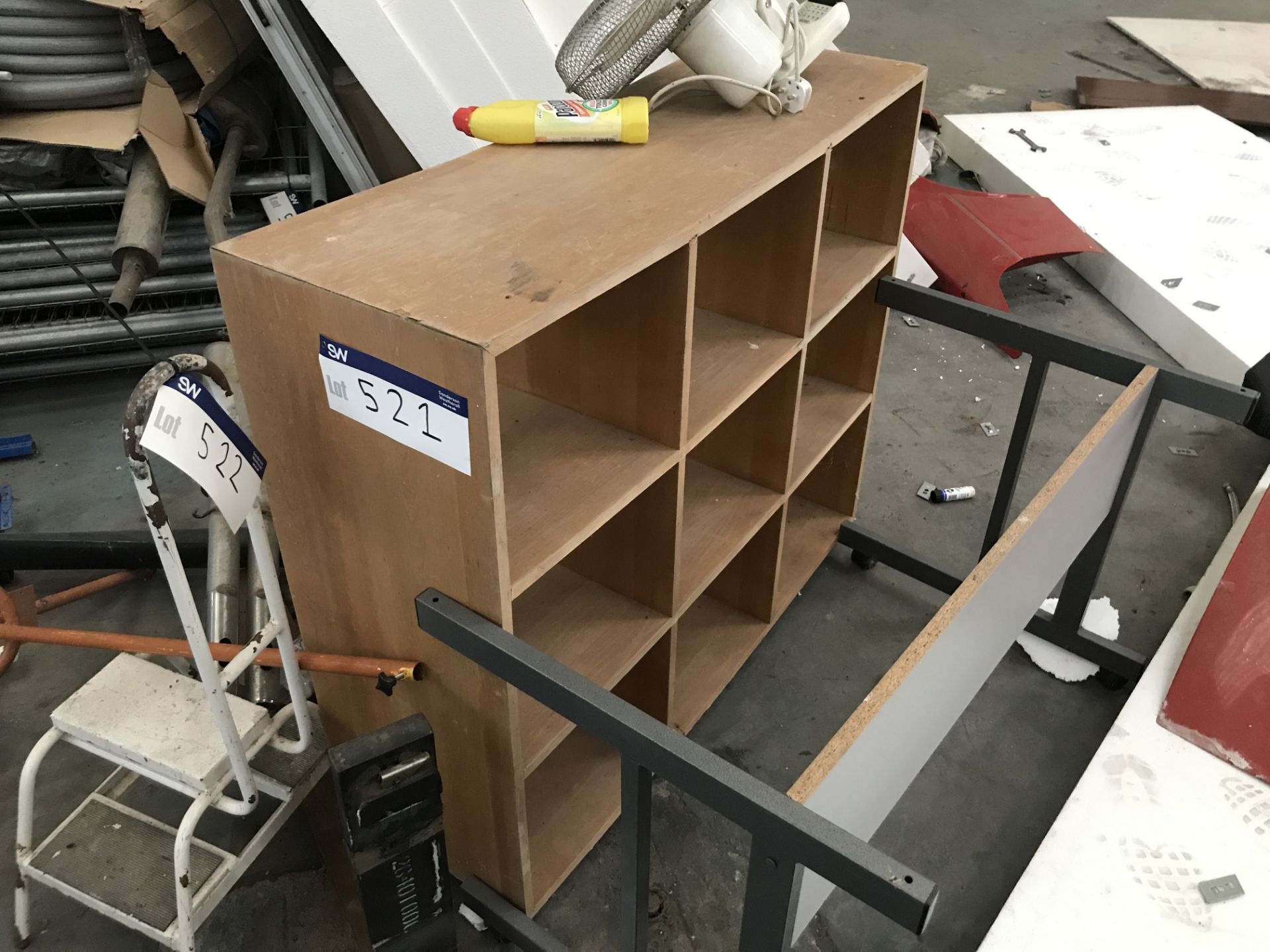 Multi-Compartment Shelving Unit