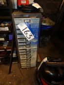 Steel Multi Drawer Unit and Contents inc Drill Bits, Rivets, etc