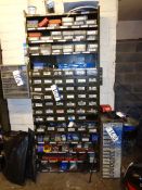 Steel Parts Storage Unit and Contents inc Nuts, Bolts, Fixings, etc