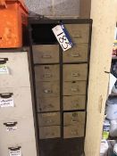 Steel Multi Drawer Unit and Contents inc Vehicle Spares