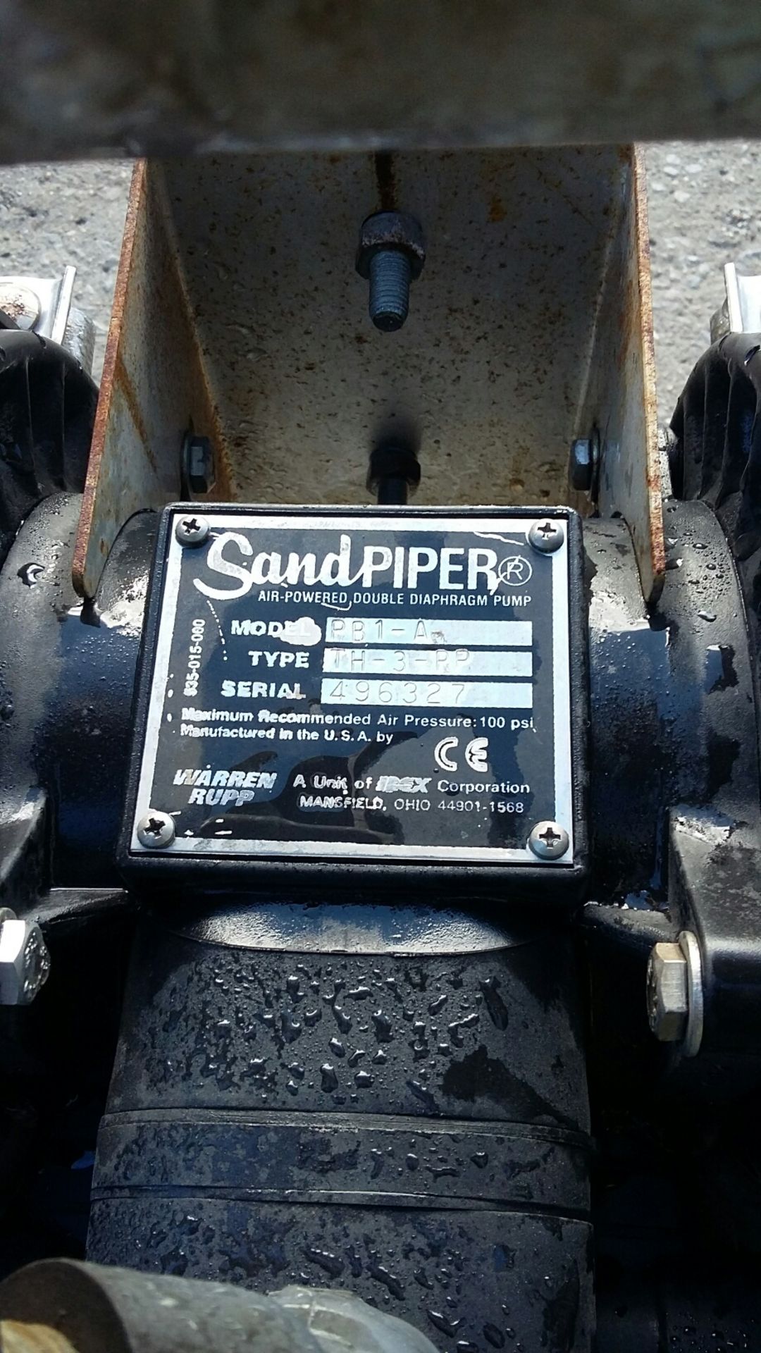 Sandpiper PB1-A 1in Unit Type TH-3-PP Polyprop - Bild 3 aus 4