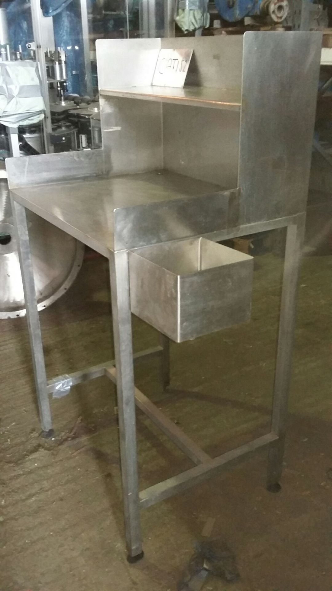 Stainless Steel Lecturn, with two shelves - Bild 3 aus 3