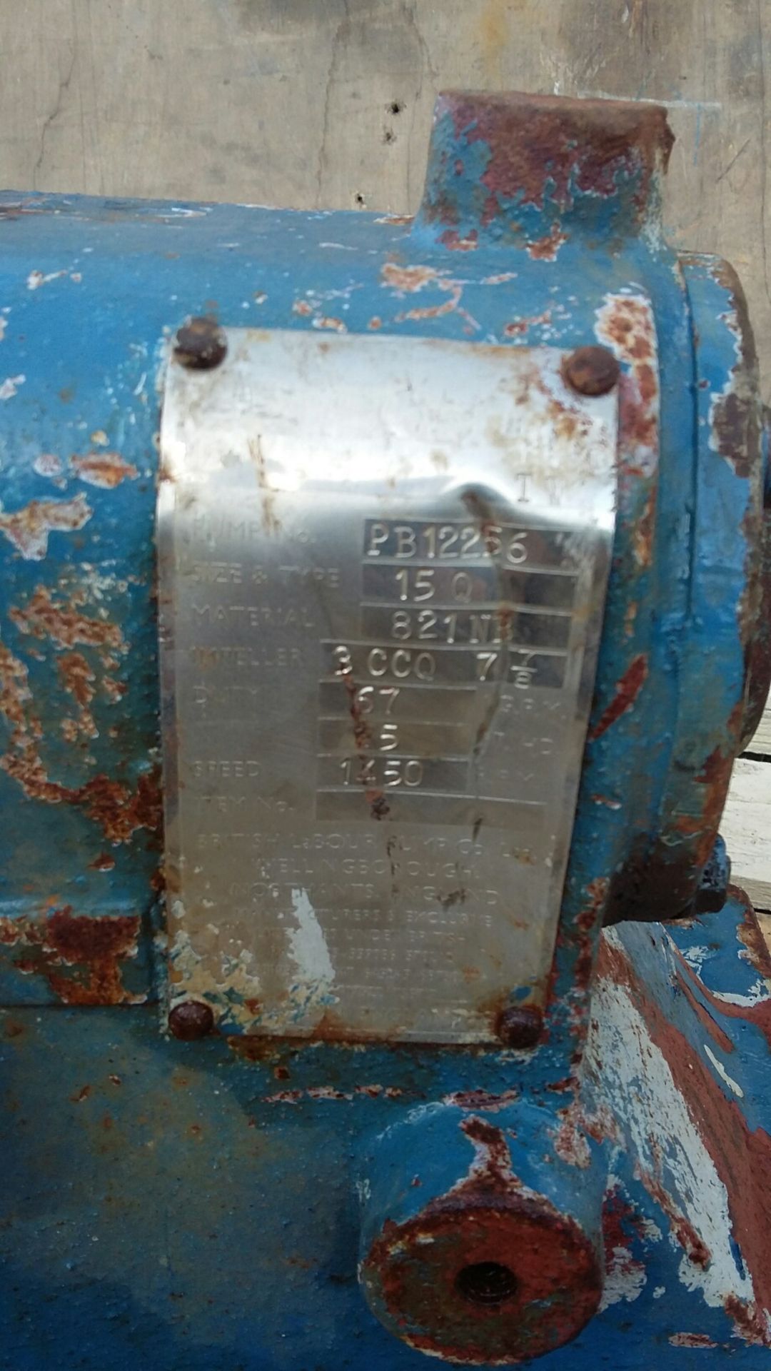 Labour 15Q Stainless Steel Slurry Pump, with mech - Bild 3 aus 3