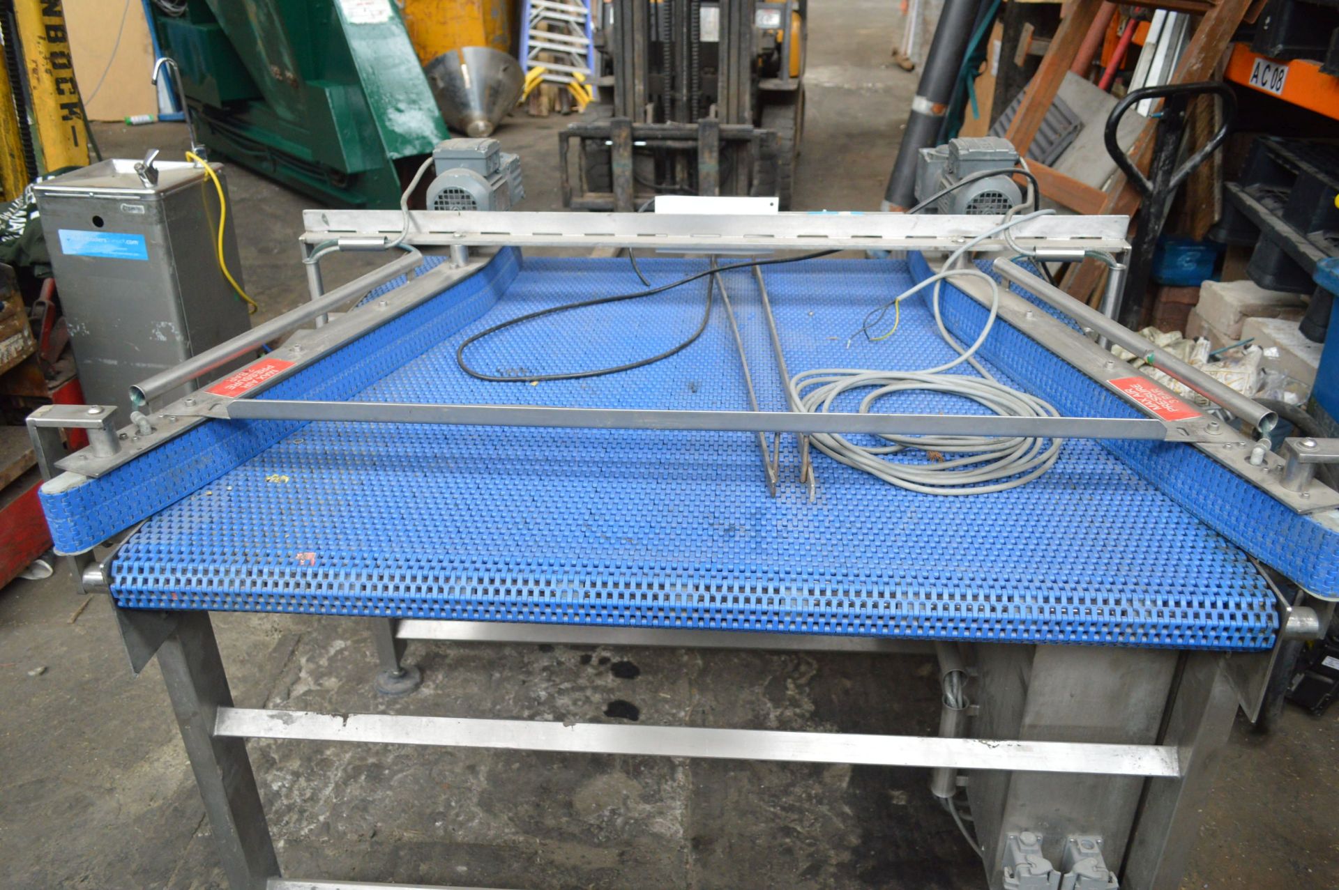 STAINLESS STEEL FRAMED WIDE CONVEYOR, serial no. 6 - Image 3 of 4