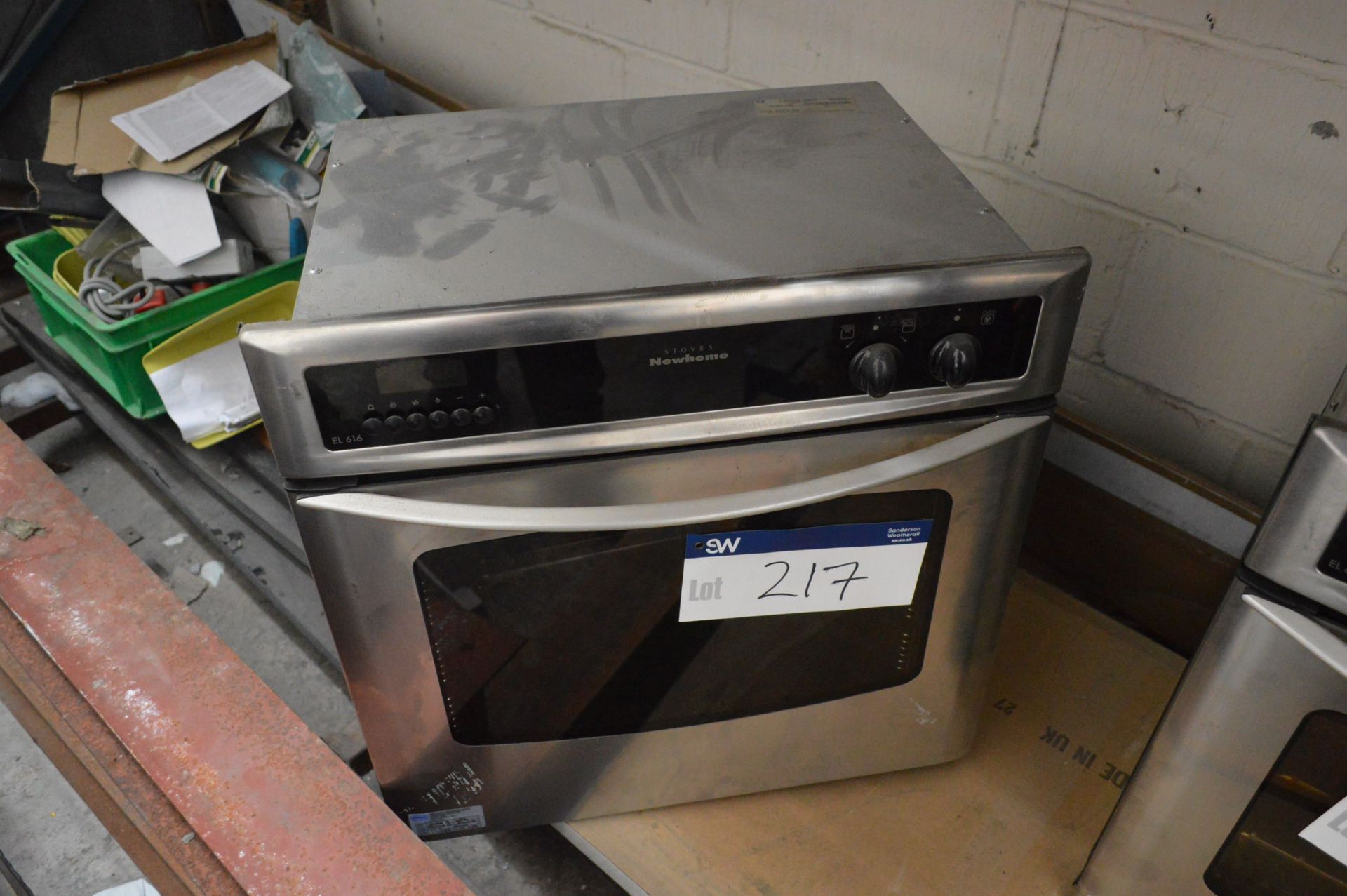 Stoves Newhome EL616(RS2) Mark II Oven, serial no.