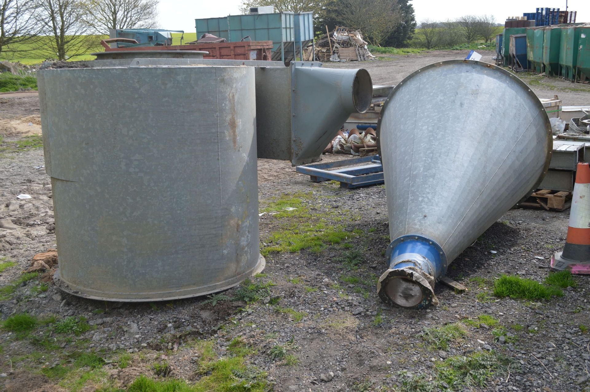 Galvanised Steel Cyclone Receiver, approx. 1.6m x - Image 6 of 7