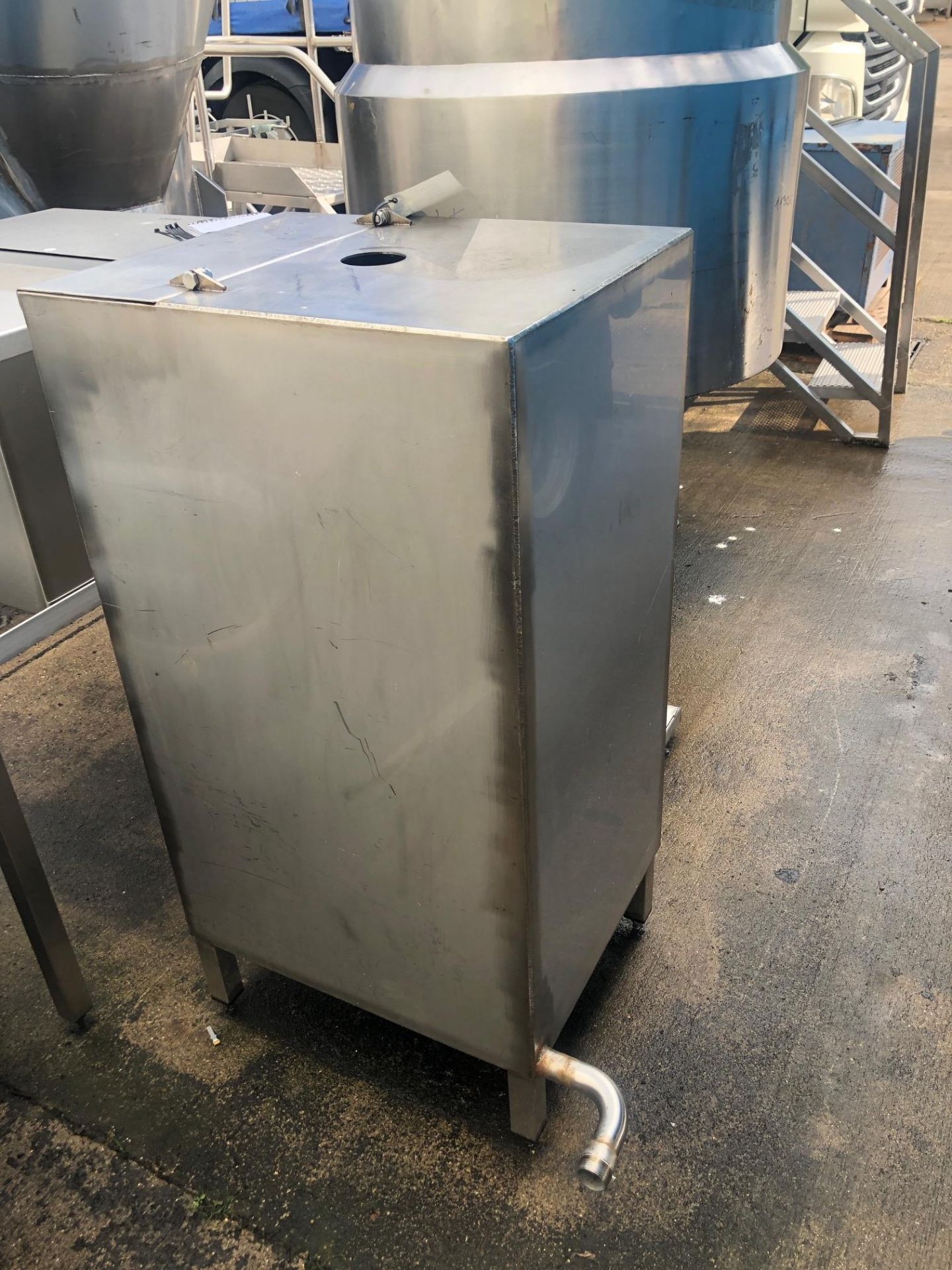 Stainless Steel Tank, with pump - Image 2 of 3