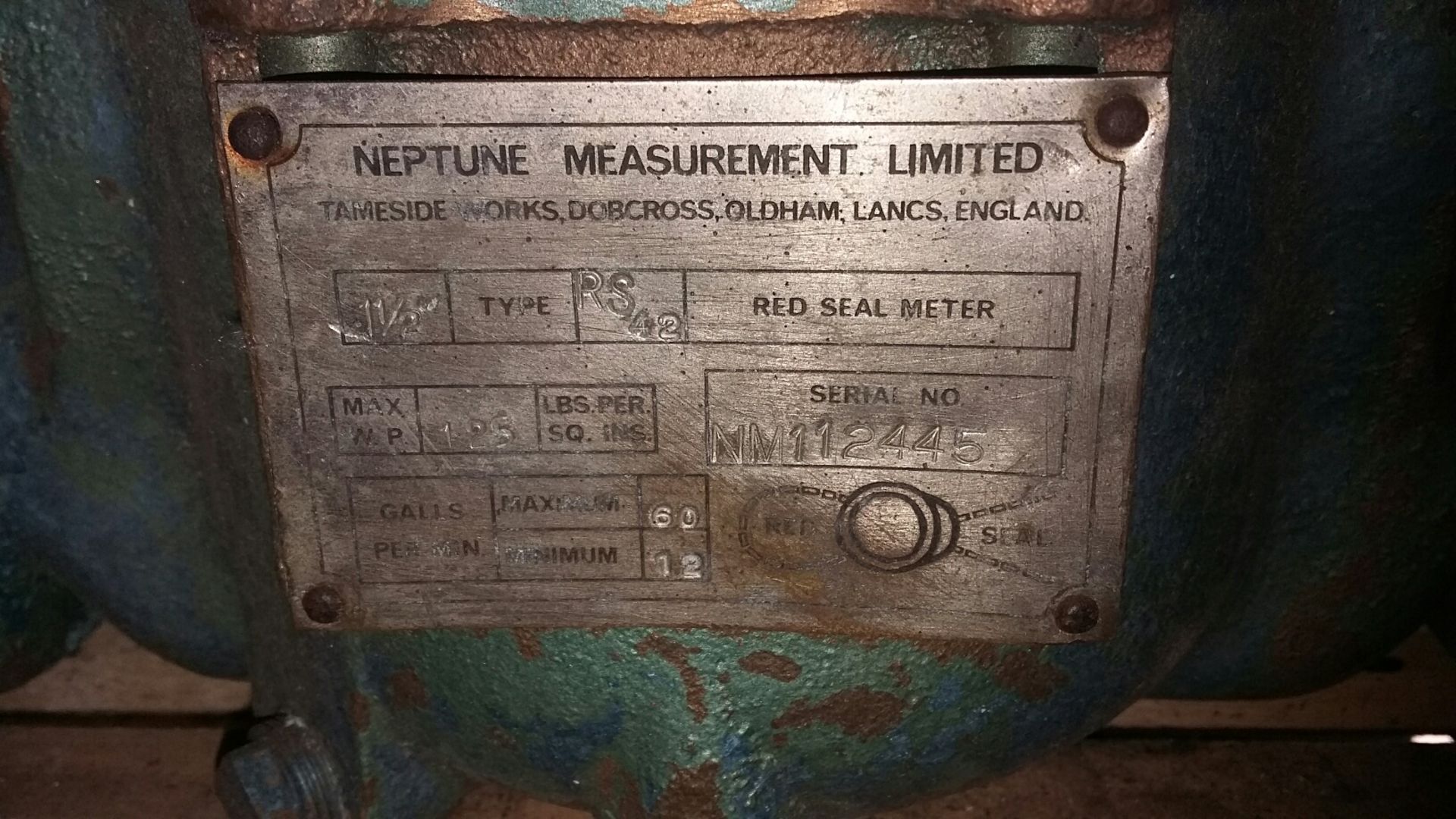 Schlumberger 2in Bronze Mechanical Flow Meter - Image 5 of 5