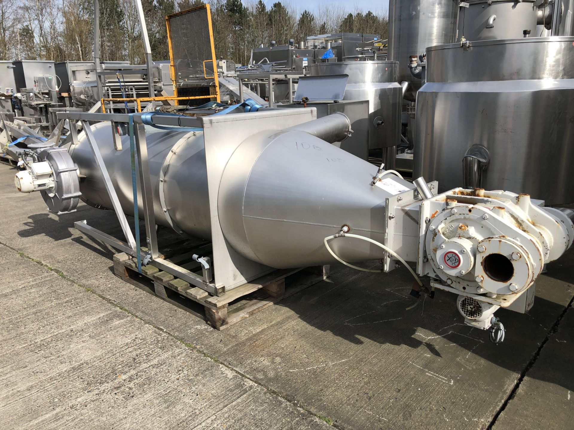 Buhler Receiving Cyclone, with product pump / brea - Bild 2 aus 3