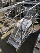 Stainless Steel Inspection Stand, four step