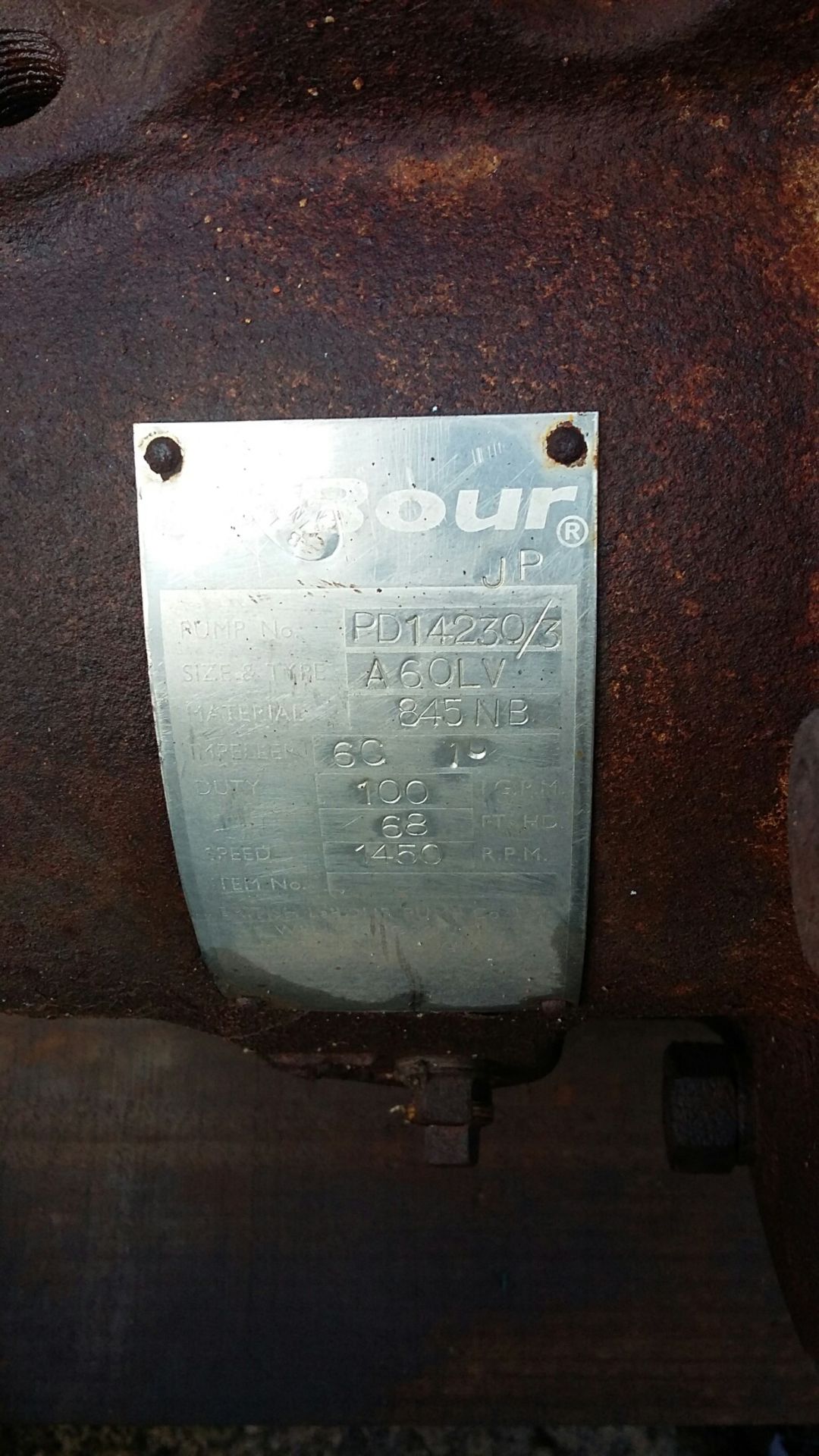 Labour A60LV Stainless Steel Bareshaft Pump - Bild 4 aus 4