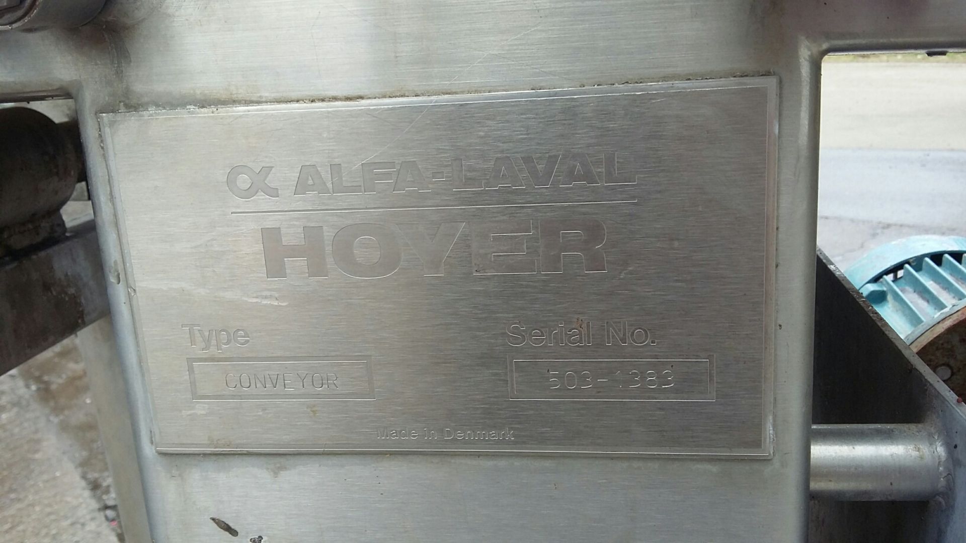 Alfa-Laval Flat Belt Conveyor, 3 phase, with start - Bild 4 aus 4